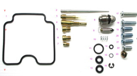 Kituri reparație carburator - BEARING WORX - kit reparatie carburator YAMAHA YFM 400 KODIAK '03-'06