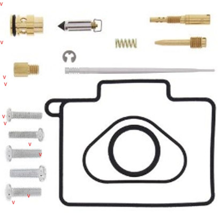 Kituri reparație carburator - BEARING WORX - kit reparatie carburator YAMAHA YZ 125 '02