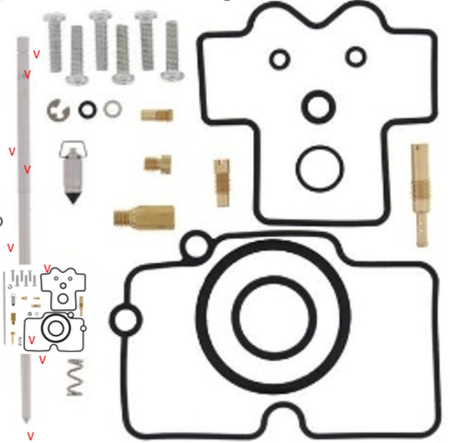 Kituri de reparație și piese carburator - BEARING WORX - kit reparatie carburator YAMAHA YZ 450F '05-'06