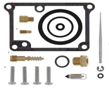 Kituri de reparație și piese carburator - BEARING WORX - kit reparatie carburator YAMAHA YZ 80 '86-'92