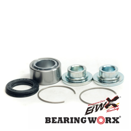 Rulmenți amortizor central - BEARING WORX - kit reparatie prindere amortizor spate superioara/INFERIOARA KTM SX 50 '06-'25, PRO JR '02-'06