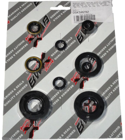 Simeringuri motor - BEARING WORX - set simeringuri motor KAWASAKI KX 80 '98-'00, KX 85 '01-'15, KX 100 '98-'15, SUZUKI RM 100 '03