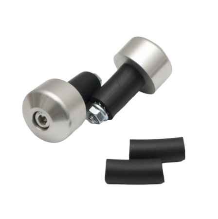 Accesorii pentru Ghidon - BIKETEC - Capete ghidon Akrybius groase, argintiu set (0490010000)