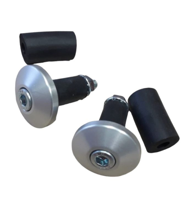 Accesorii pentru Ghidon - BIKETEC - Capete ghidon Akrybius subtiri, argintiu set (0490030000)