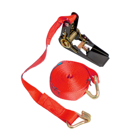 Bagaje si securizare transport - BIKETEC - chinga transport 25 mm x 5M sarcina pana la 500 kg, 1 chinga - rosu