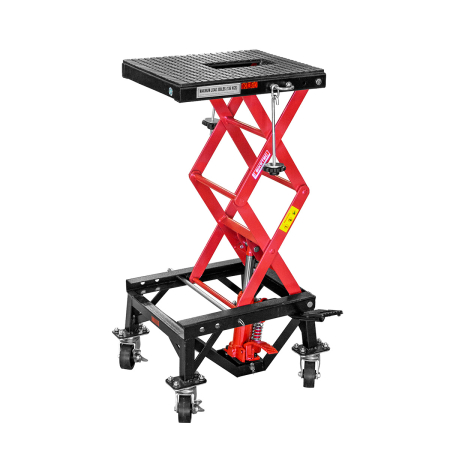 Unelte de ridicare / transport - BIKETEC - cric platforma tip foarfeca 410 x 340 mm - ridicare 350-870 mm, 135 kg