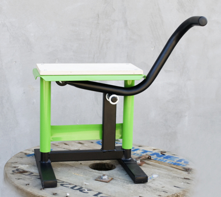 Unelte de ridicare / transport - BIKETEC - cric / stand moto cross, verde/negru