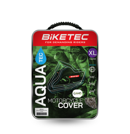 Huse - BIKETEC - husa impermeabila motocicleta Aquatec, camo, marime m (naked)