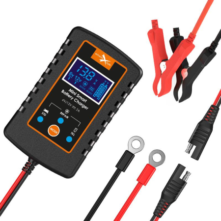 Ce este ? - BIKETEC - mini incarcator / redresor inteligent 6V/12V pentru acumulatori moto / auto / scuter / quad, cu accesorii