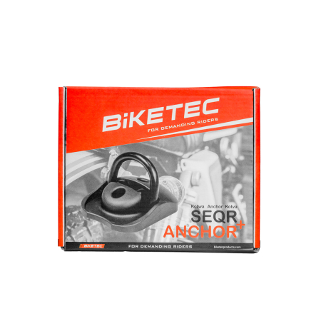 Securitate - BIKETEC - SEQR ancora de securizare 135 mm x 116 mm, 3 chei, arc 14 mm (suruburi de ancorare incluse)