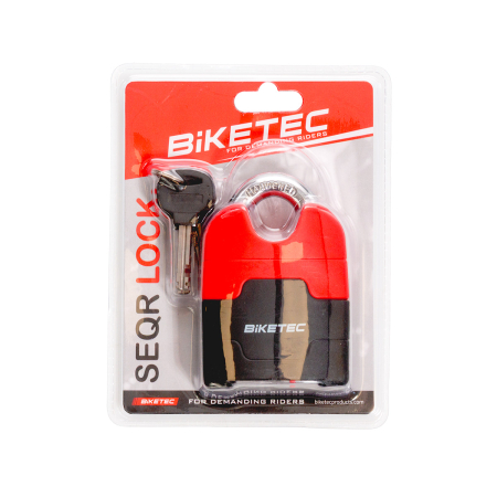 Securitate - BIKETEC - SEQR lacat cu cheie (set 3 chei) 72 mm, arc 13 mm