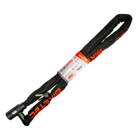 Securitate - BIKETEC - SEQR lant CP 1,5 m/ochi 10 mm sistem de inchidere integrat 3 chei
