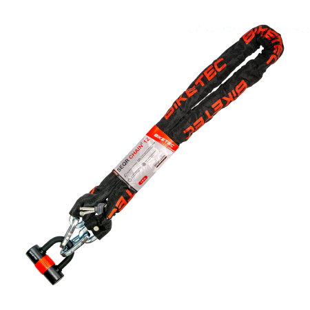 Securitate - BIKETEC - SEQR lant CP 1,5 m/ochi 12 mm cu lacat 3 chei