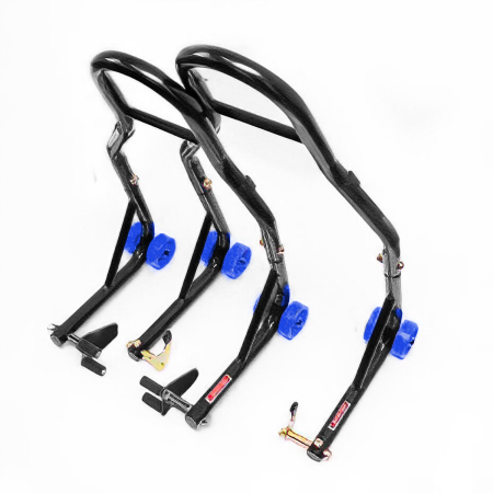 Unelte de ridicare / transport - BIKETEC - set cric / stand moto biker x fata-spate tip v pentru Bobbins