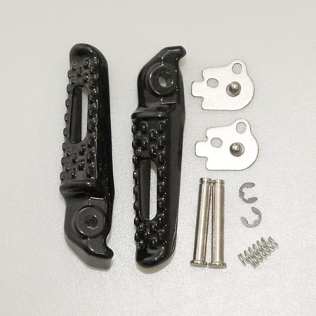 Scărițe - BIKETEC - set scarite pasager complet cu prinderi HONDA CBR 600RR / CBR 1000RR '03-14 - negru