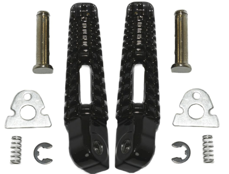 Scărițe - BIKETEC - set scarite pasager complet cu prinderi SUZUKI GSXR 600/750 '06-14, GSXR 1000 '05-14, B-KING '08-13 - negru