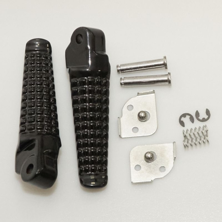 Scărițe - BIKETEC - set scarite pasager complet cu prinderi SUZUKI GSXR 600/750 '96-05, GSXR 1000 '01-04 - negru