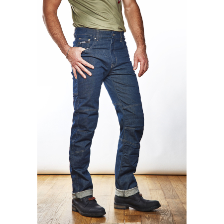 ECHIPAMENTE - Blugi moto Furygan D02 Stretch, albastru brut
