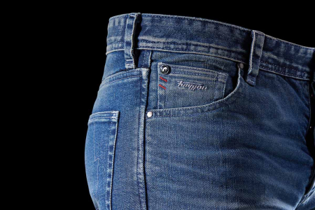 Blugi moto Furygan D12 X Kevlar Straight, albastru new dirty [7]