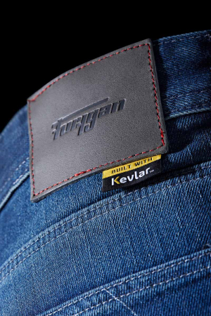Blugi moto Furygan D12 X Kevlar Straight, albastru stonewash [6]
