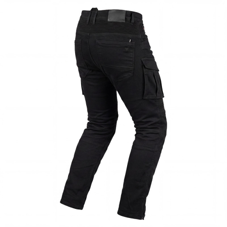 Blugi moto Nordcode Ground slim, negru [1]
