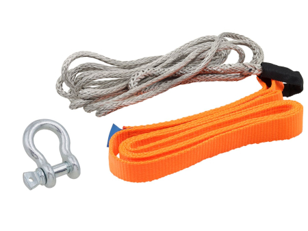Accesorii moto si ATV - BRONCO - coarda sintetica + chinga nylon + catuse, set