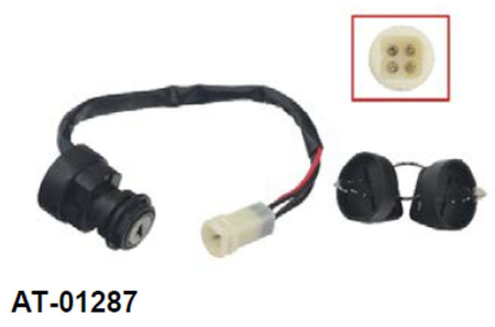 Contacte - BRONCO - contact pornire YAMAHA YFM 80 BADGER, YFA1 BREEZE '86-'94, YFM 100 CHAMP '87-'91, YFM 225 MOTO4 '86-'88, YFM 250 / 350 GRIZZLY / WARRIOR '89-'94, (OEM: 2FJ-82510-02-00, 2FJ-82510-09-00)