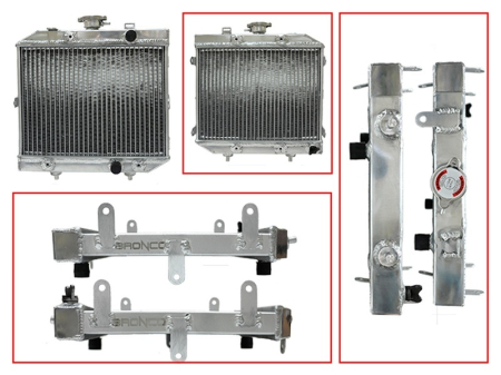 Radiatoare - BRONCO - radiator HONDA TRX 500FA / FGA FOREMAN / RUBIKON '01-04 ranforsat, capacitate marita (buc.)