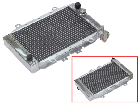 Radiatoare - BRONCO - radiator YAMAHA KODIAK 400 03-06, GRIZZLY 400 07-08, KODIAK 450 03-10, GRIZZLY 450 07-14 ranforsat, capacitate marita (buc.)