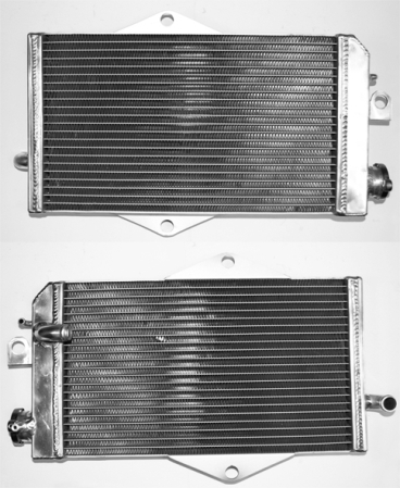 Radiatoare - BRONCO - radiator YAMAHA YFZ 350 BANSHEE '87-07 ranforsat, capacitate marita (buc.) (cu buson)