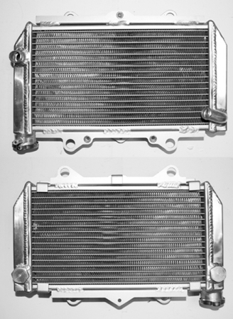 Radiatoare - BRONCO - radiator YAMAHA YFZ 450 '04-13 ranforsat, capacitate marita (buc.) (cu buson)