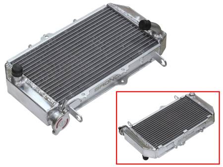 Radiatoare - BRONCO - radiator YAMAHA YFZ 450R / X '09-13 ranforsat, capacitate marita (buc.)