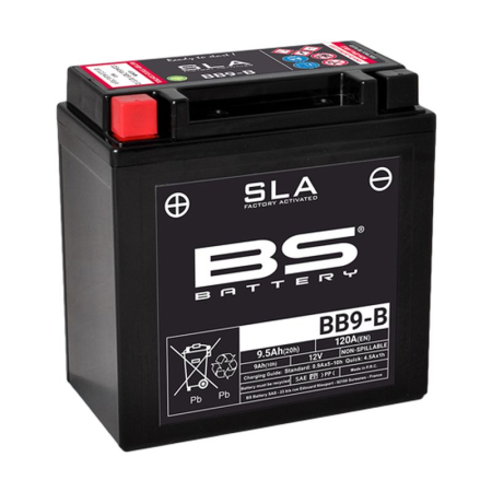 Baterii - BS BATTERY - acumulator BB9-B (FA), 12V, 9Ah, 120A, 135x75x139 mm, fara intretinere, activat de fabrica