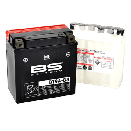 CONSUMABILE SI INTRETINERE - BS BATTERY - acumulator BT9A-BS (YT9A-BS), 12V, 9Ah, 115A, 135x75x139 mm, fara intretinere, 