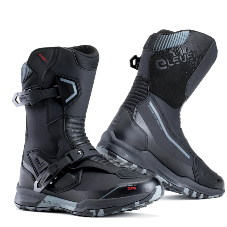 Cizme moto adventure impermeabile Eleveit Tonale WP, negru [1]