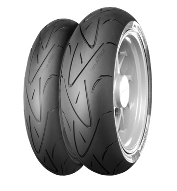 Anvelope moto si scutere - CONTINENTAL Anvelopa  190/50ZR17 CONTISPORTATTACK (73W) TL M/C Spate DOT 33/2025 (244400) (NA ZAMĂ"WIENIE)