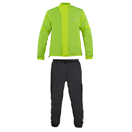 ECHIPAMENTE - Costum de ploaie moto Nordcode Rainsuit Light, negru/fluo