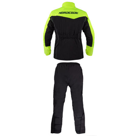 Costum de ploaie moto Nordcode Wave Evo 10K, negru/fluo [1]
