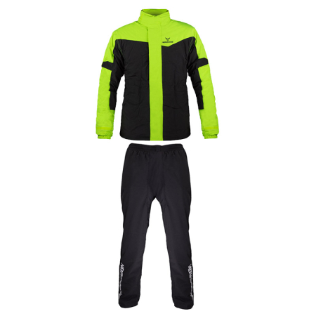 ECHIPAMENTE - Costum de ploaie moto Nordcode Wave Evo 10K, negru/fluo