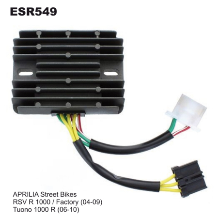 Regulatoare tensiune - ELECTROSPORT - Releu incarcare  APRILIA 1000/ TUONO 06-10, RSV 1000 04-09