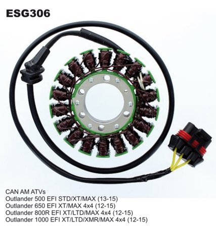 Bobinaje (statoare) și rotoare - ELECTROSPORT - Stator  CAN-AM OUTLANDER 500 (13-15), 650 (12-15), 800/850 (12-16), 1000 (12-16), RENEGADE 800 (12-13), 1000 (12-1