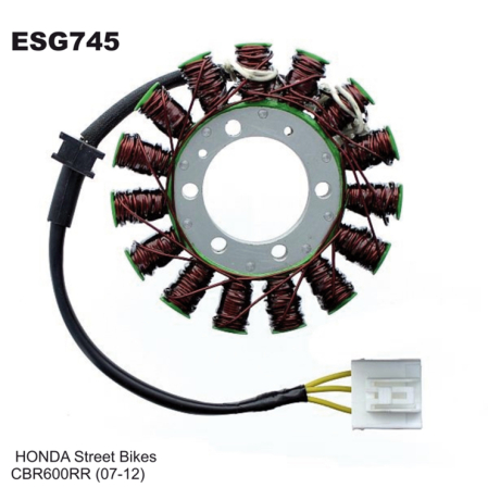 Bobinaje (statoare) și rotoare - ELECTROSPORT - Stator  HONDA CBR 600RR (07-12)