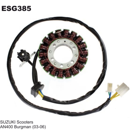 Bobinaje (statoare) și rotoare - ELECTROSPORT - Stator  SUZUKI AN 400 burgman (03-06) ( cu impulsator)