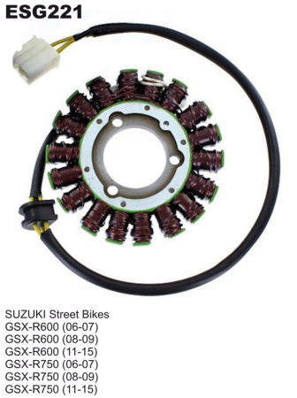 Bobinaje (statoare) și rotoare - ELECTROSPORT - Stator  SUZUKI GSXR 600 '06-'17, GSXR 750 '06-'17