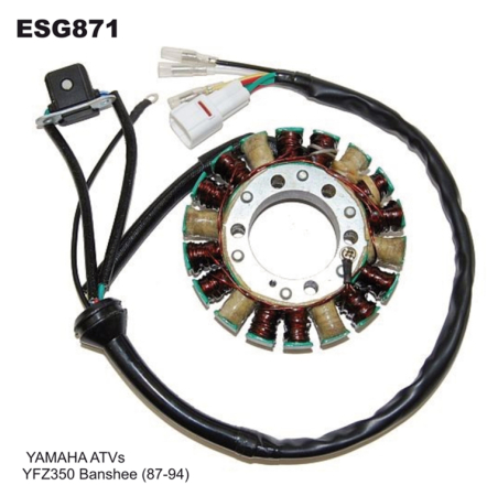 Bobinaje (statoare) și rotoare - ELECTROSPORT - Stator  YAMAHA YFZ 350 BANSHEE (87-94) ( cu impulsator)
