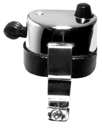 Comutatoare - EMGO - Comutator lumini cu buton claxon cromat pentru ghidon 7/8" 22 mm