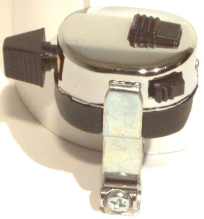 Comutatoare - EMGO - Comutator lumini cu buton claxon I oprire motor (KILL SWITCH) cromat pentru ghidon 7/8" 22 mm