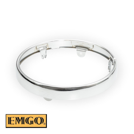 Lămpi față - EMGO - inel cromat (rama) farului fata KAWASAKI KZ 550 '80-'83, KZ 650 '78-'83, JZ 750 '76-'79, KZ 750 '80-'83, KZ 1000 '77-'83, KZ 1100 '81-'83 - OEM 23006-0380