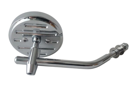 Oglinzi - EMGO - oglinda stanga HARLEY DAVIDSON 3" OKRAGLE CUSTOM BUFALO cromata dreapta / (GWINT dreapta M10)