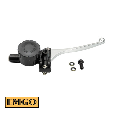 Pompă frână - EMGO - pompa frana fata completa (15,8 mm) cu prindere oglinda si maneta HONDA CX 500 '78, CB 750 F2 '77-'78, GL 1000 '75-'78 - neagra - OEM 45500-410-000